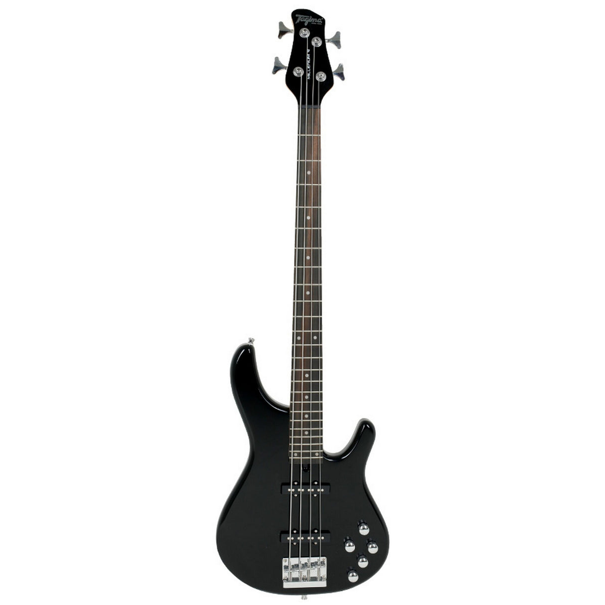 Tagima Millenium 4 String Bass Guitar Black - guitar