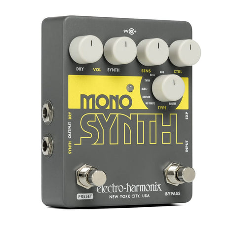 Electro-Harmonix Mono Synth Guitar Synthesizer Effects Pedal