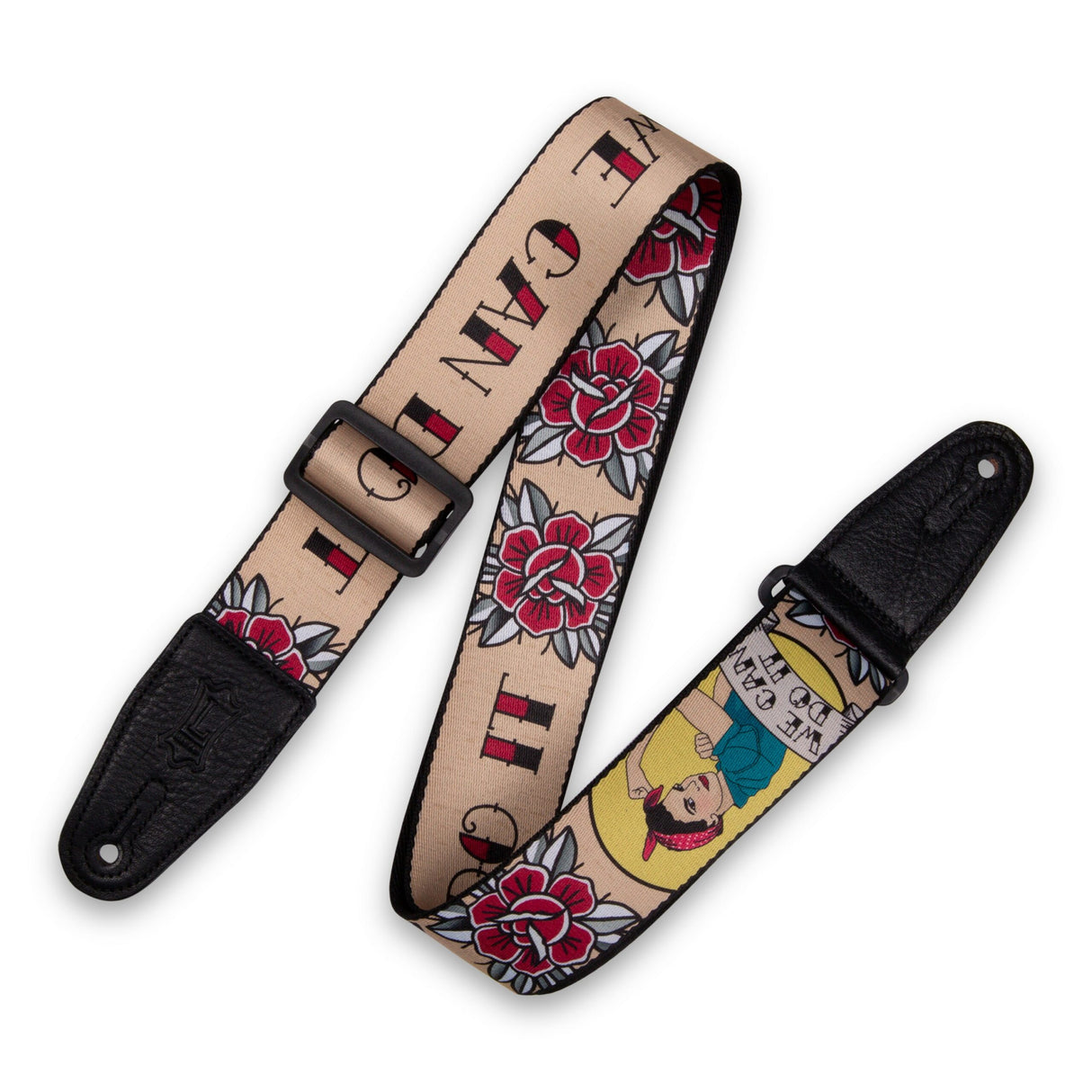 Levy’s Polyester Guitar Strap Rosie the Riveter - accessories