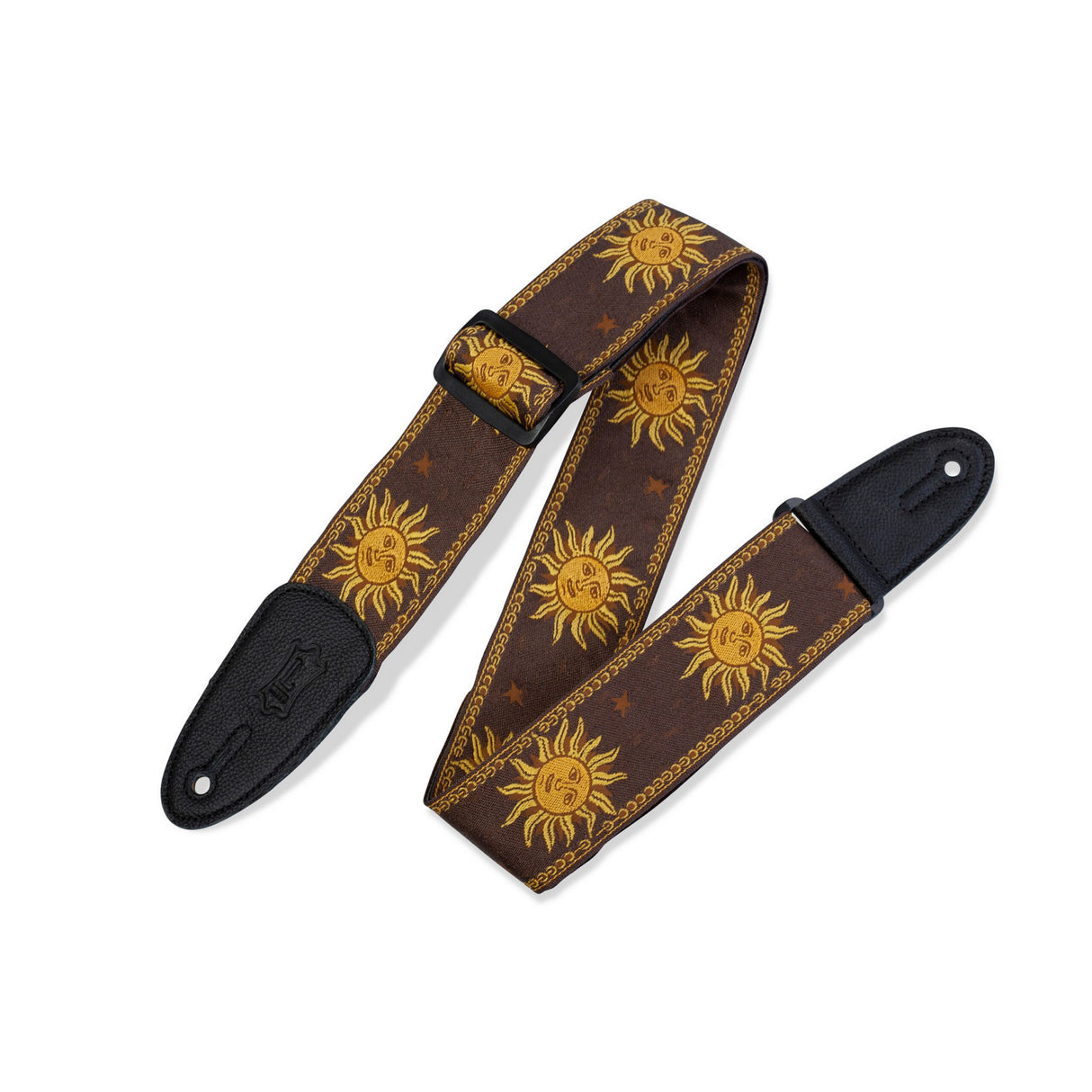 Levy’s 2-Inch Sun Design Jacquard Weave Guitar Strap - accessories