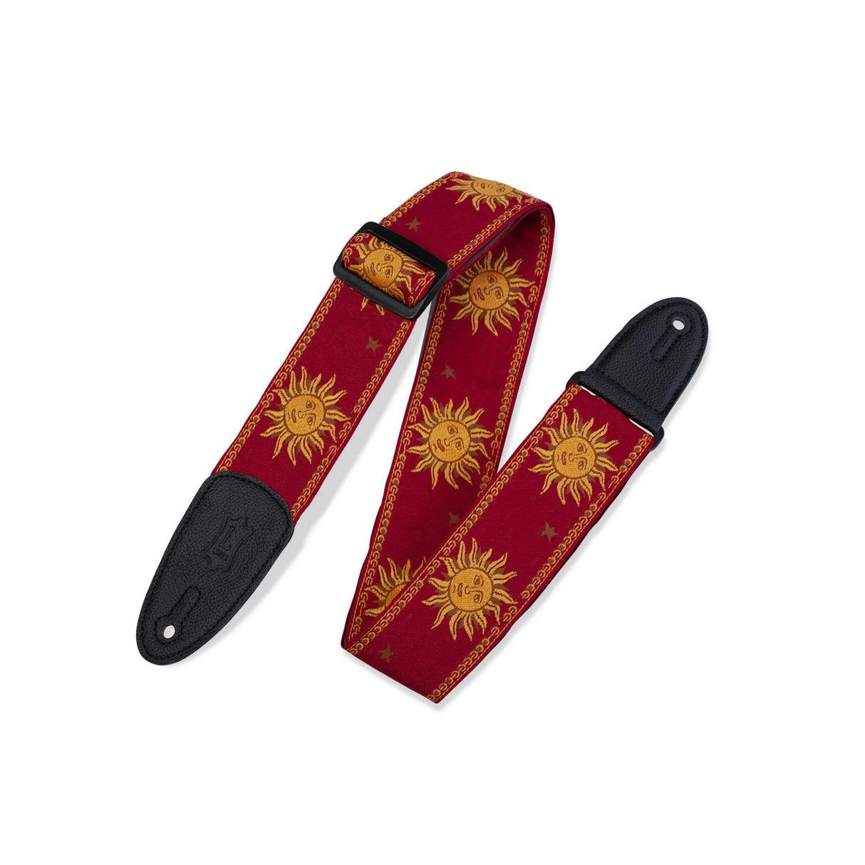 Levy’s 2-Inch Sun Design Jacquard Weave Guitar Strap - accessories