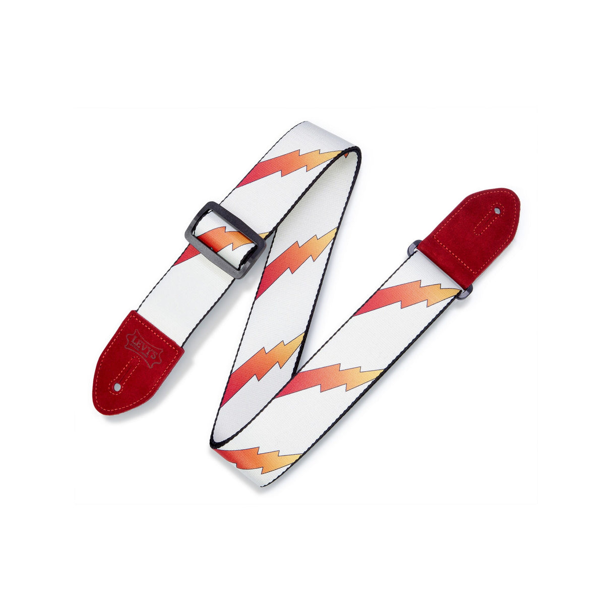 Levy’s 2-Inch Print Guitar Strap on Polyester with Suede Leather Ends - accessories