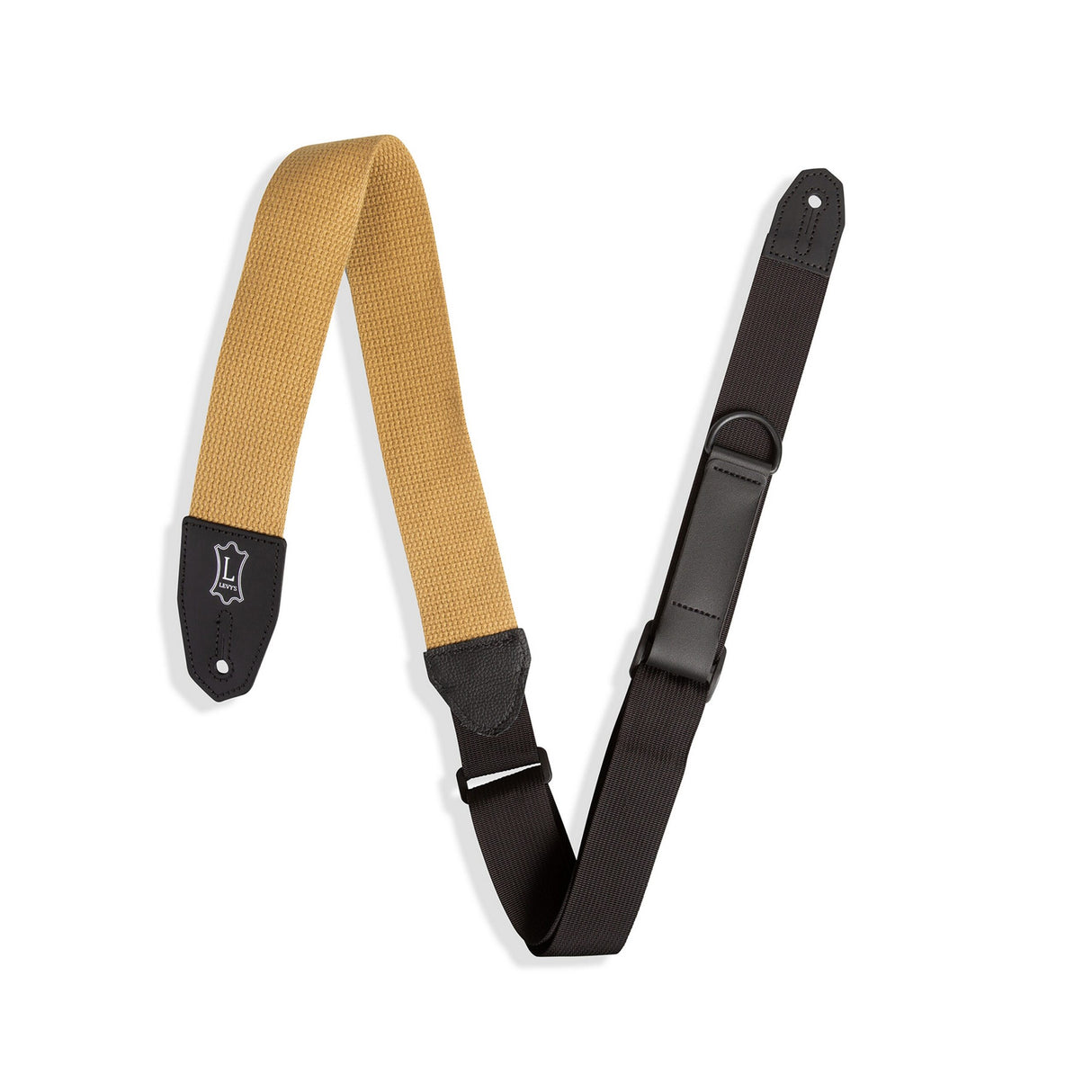 Levyās Right Height Standard Cotton Guitar Strap Tan - accessories
