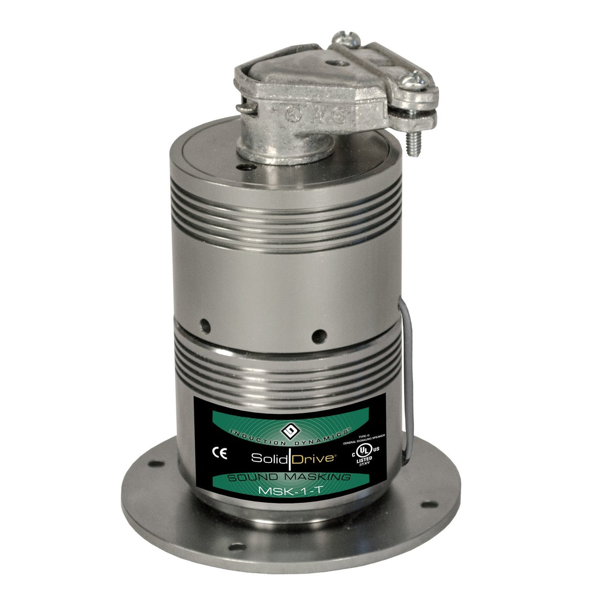 SolidDrive MSK-1-T Soundmasking Sound Transducer for Drywall Applications with Transformer