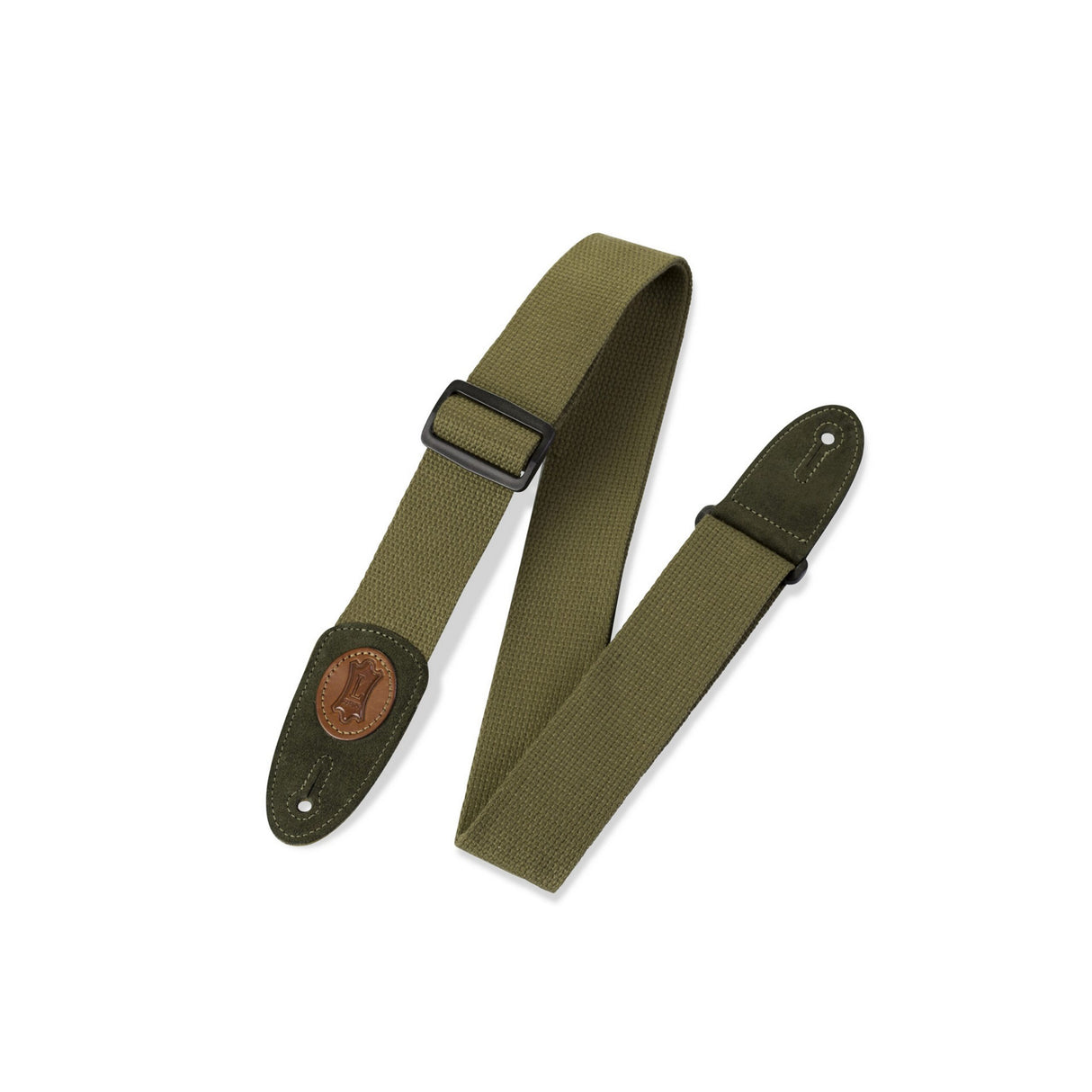 Levyās Signature Cotton Guitar Strap Green - accessories