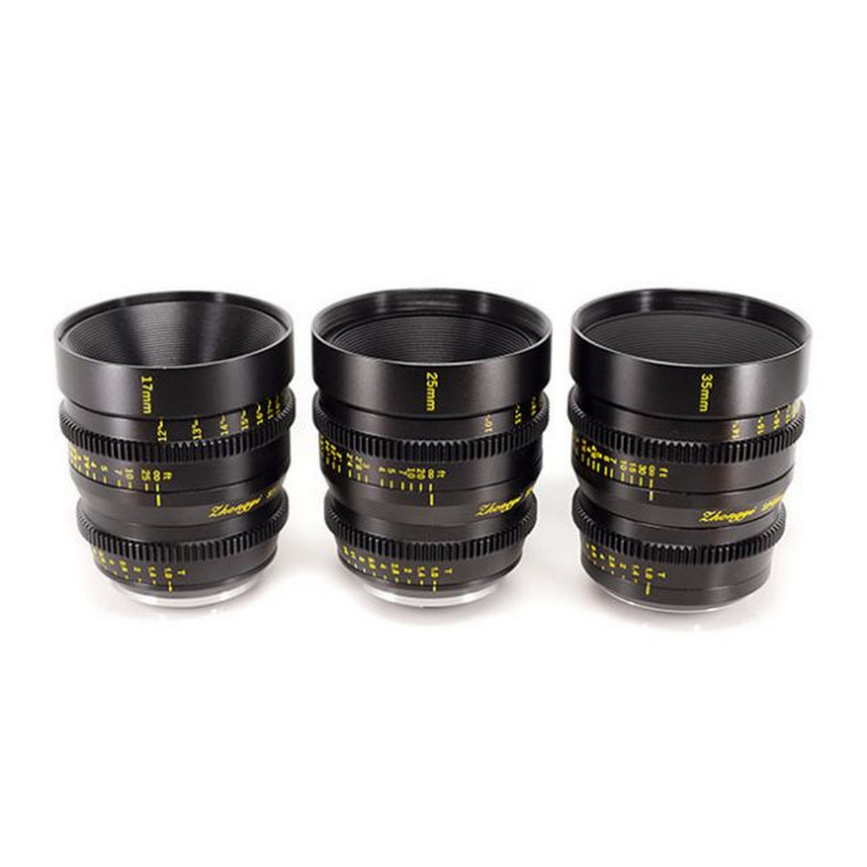 Mitakon 17mm 25mm 35mm M4/3 Lens Set with Hard Case