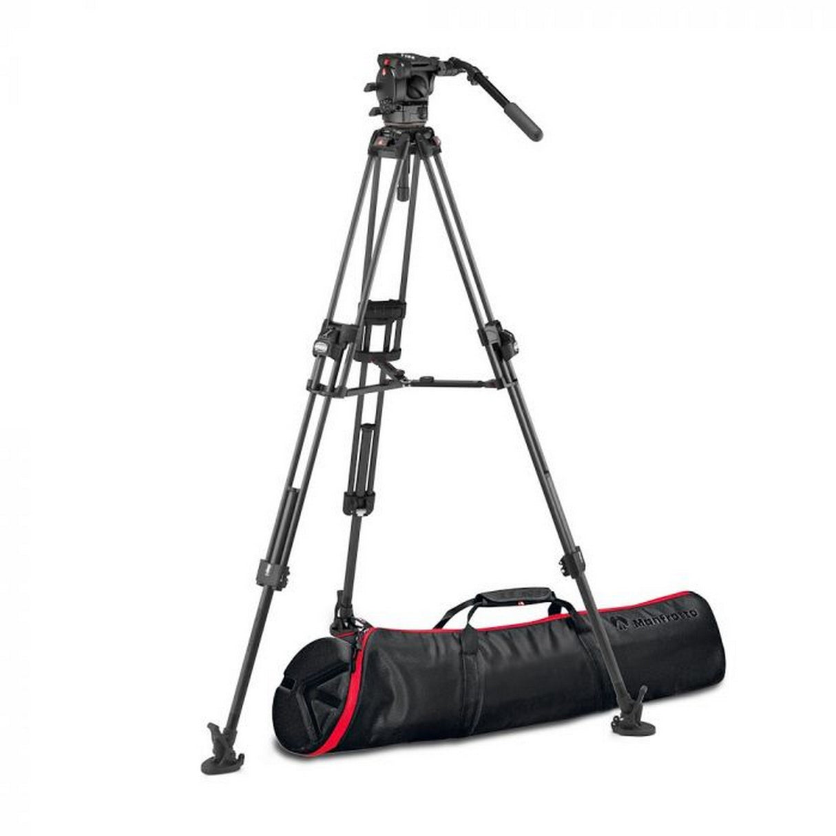 Manfrotto MVK526TWINFCUS 526 Video Head with 645 Fast Twin Carbon Tripod
