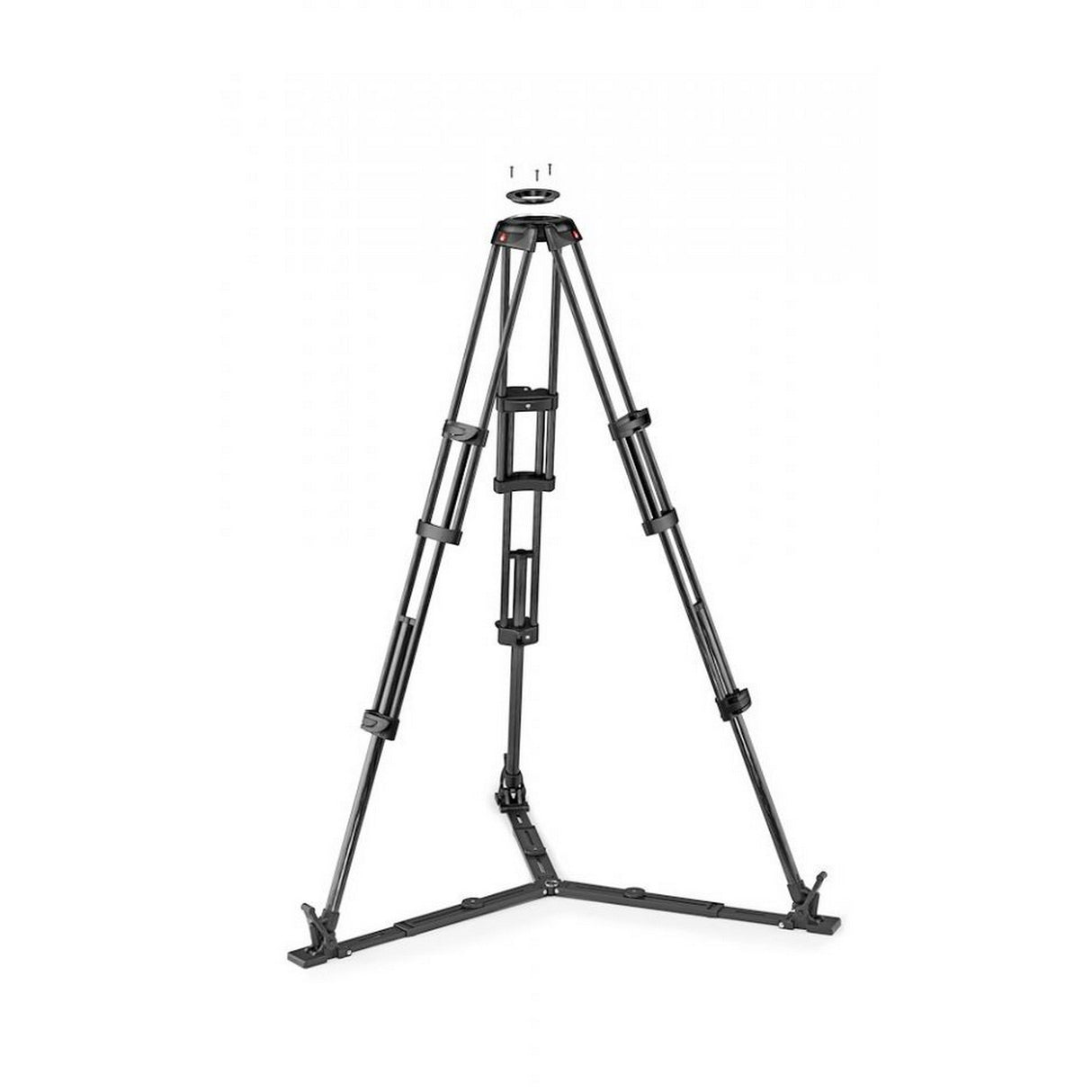 Manfrotto MVTTWINGCUS Video Tripod with Ground Level Spreader and 100/75mm Bowl