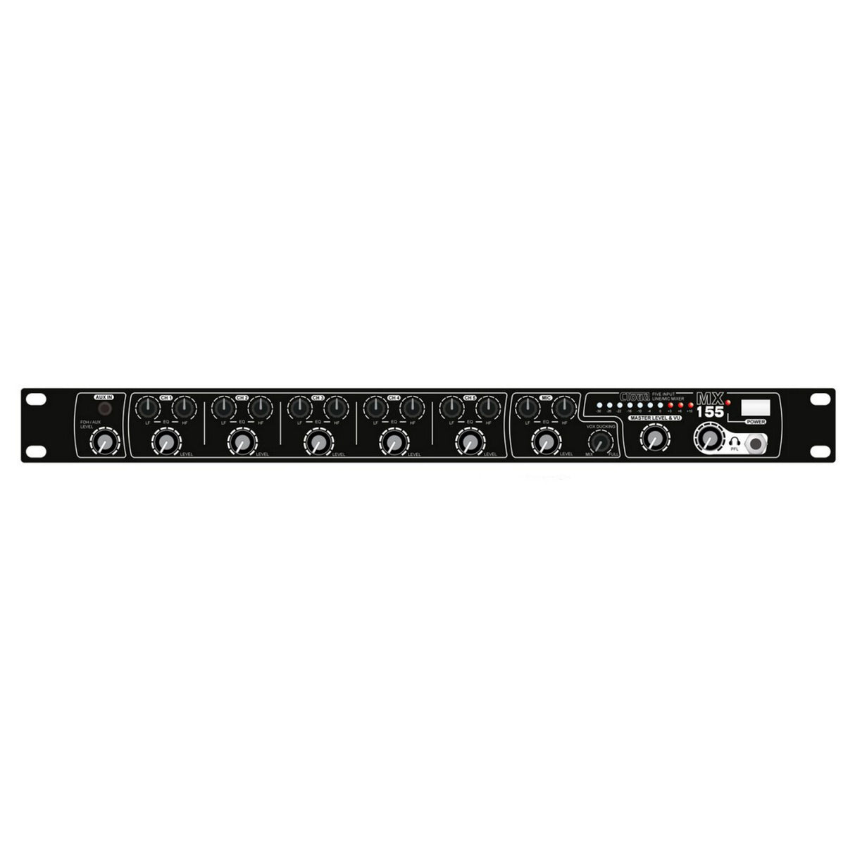 Cloud Electronics MX155 1U 7-Channel Mic/Line Mixer