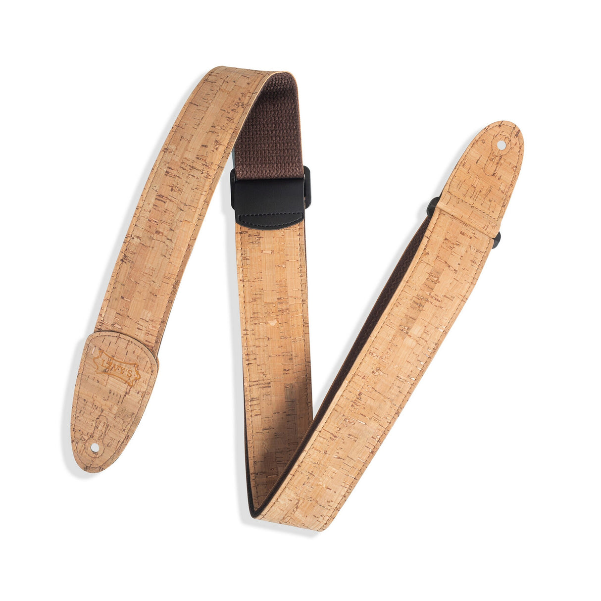 Levy’s Solid Natural Cork Guitar Strap Natural - accessories