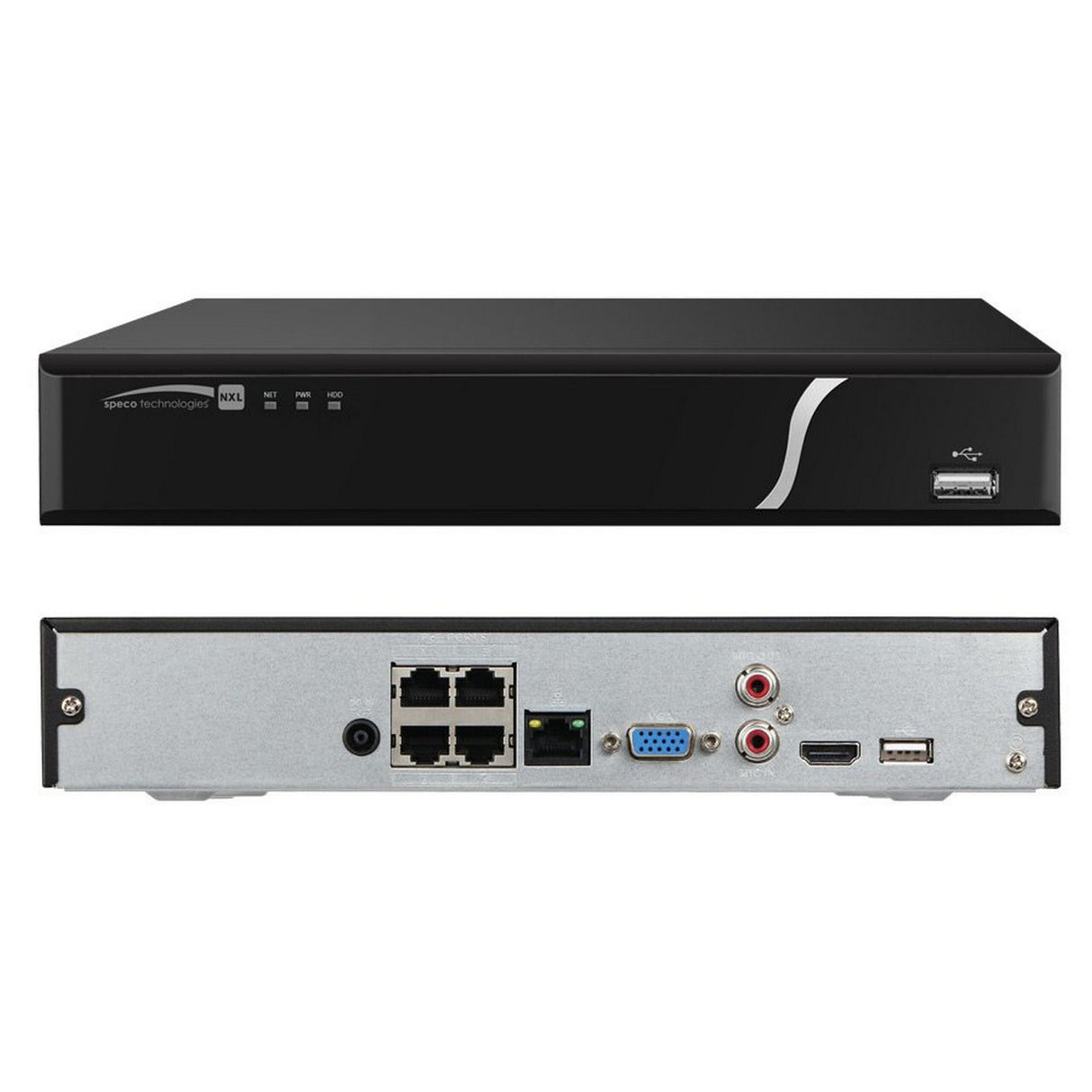 Speco N4NXL1TB 4 Channel NVR with Built-in PoE + Switch