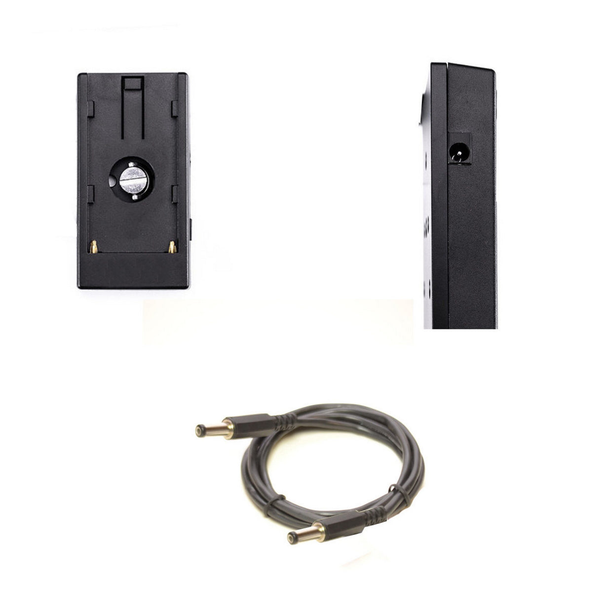 Bescor NPFPLATE21 Battery Plate Converts L Series NPF Battery to 12v 2.1mm Male Output