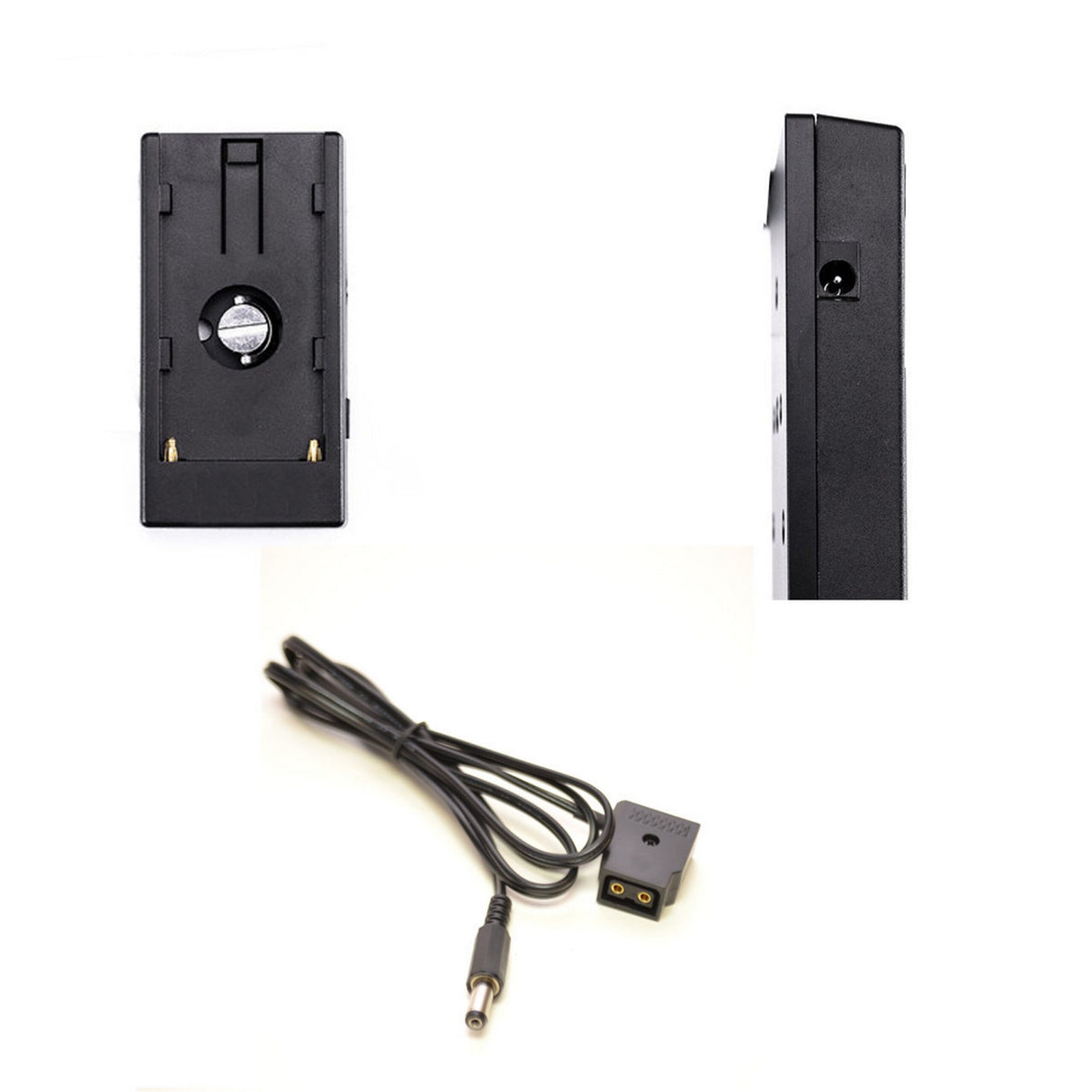 Bescor NPFPLATEDTAP Battery Plate Converts L Series NPF Battery to 12V D-Tap F