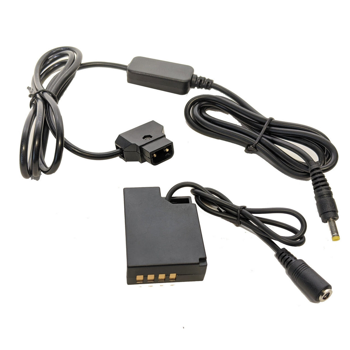 Bescor NPW126SDTAP Fujifilm Style NP-W126S Coupler/Dummy Battery and D-Tap Adapter Kit