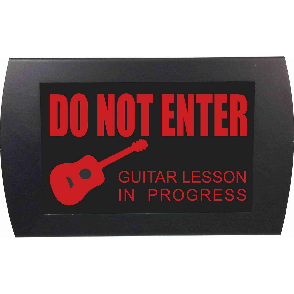 American Recorder āGUITAR LESSONā LED Lighted Sign Red - accessories