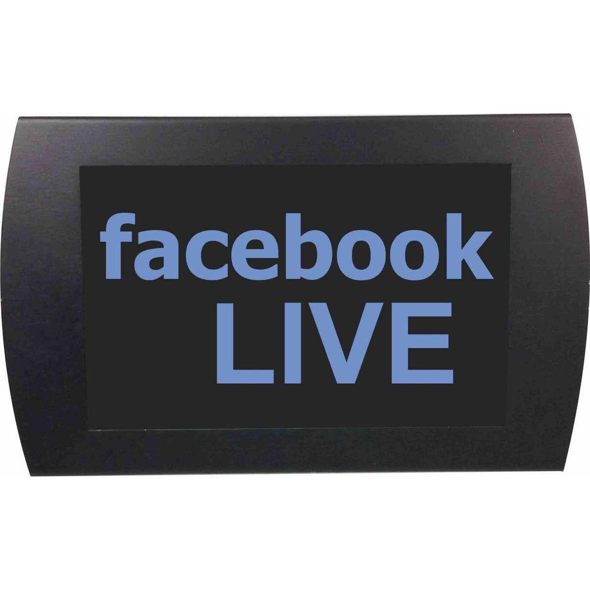 American Recorder āFACEBOOK LIVEā LED Lighted Sign Blue