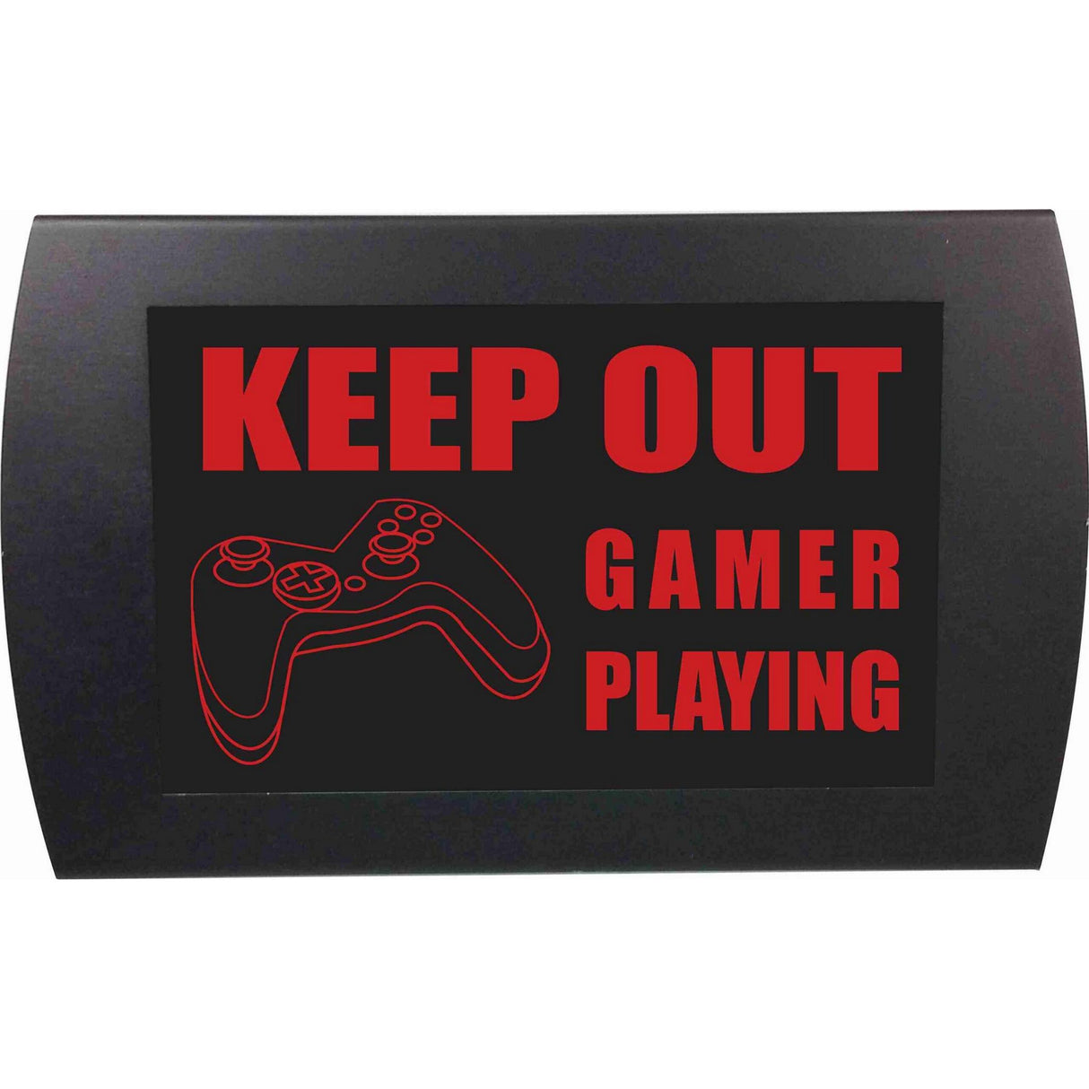 American Recorder ’GAMER PLAYING’ LED Lighted Sign Red