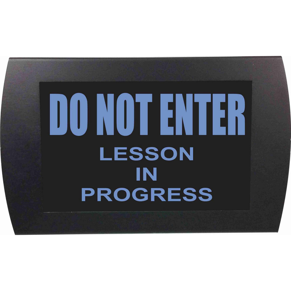 American Recorder āDO NOT ENTER - LESSONā LED Lighted Sign Blue