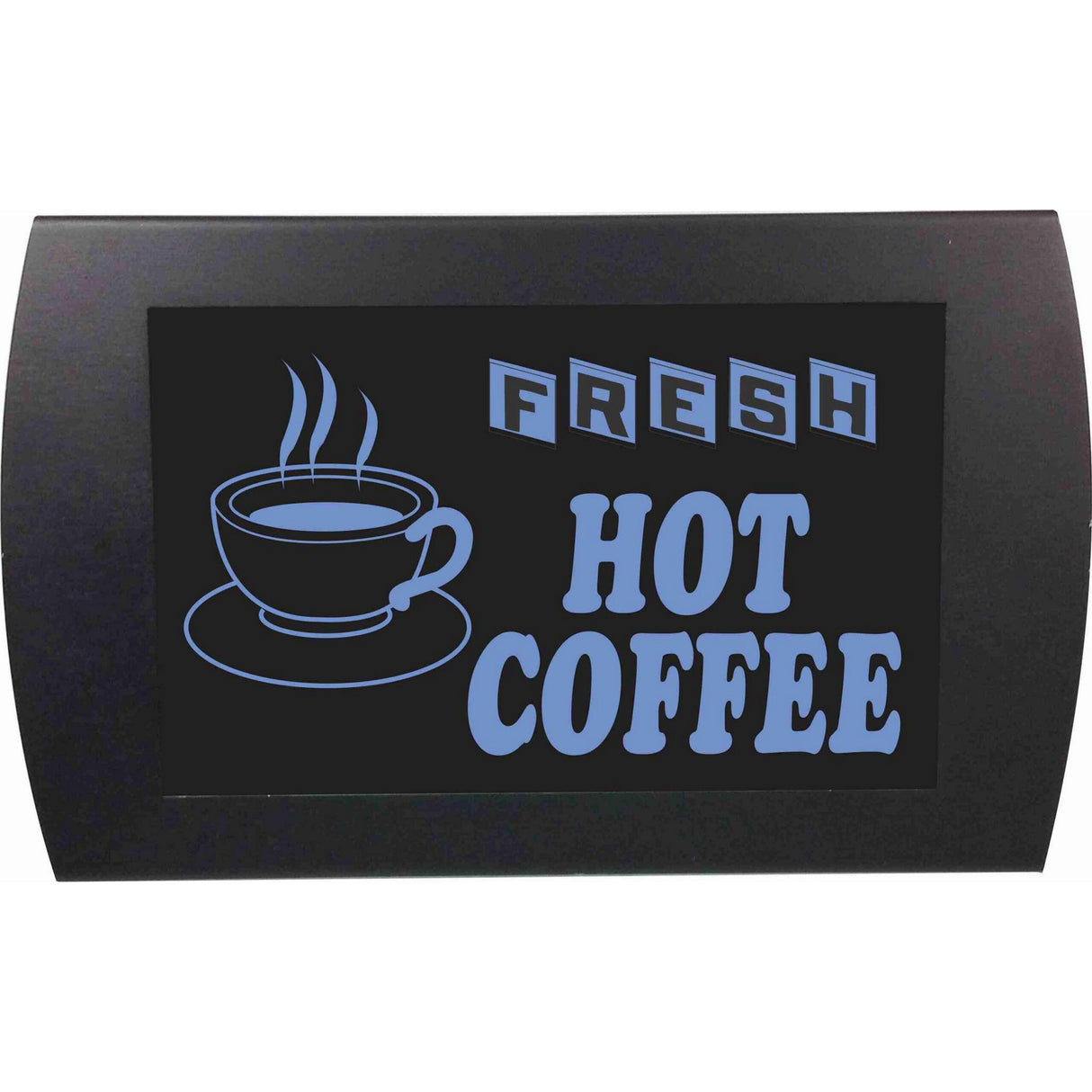 American Recorder ’FRESH HOT COFFEE’ LED Lighted Sign Blue