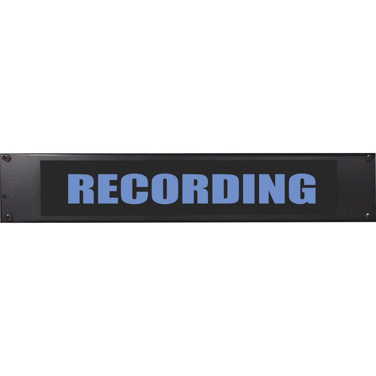American Recorder āRECORDINGā 2U Rackmount LED Lighted Sign Blue