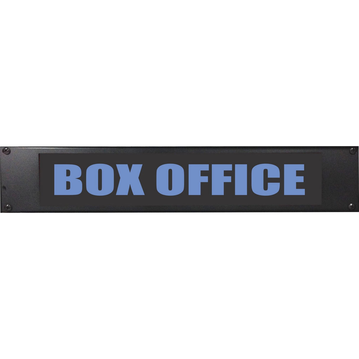American Recorder ’BOX OFFICE’ 2U Rackmount LED Lighted Sign Blue