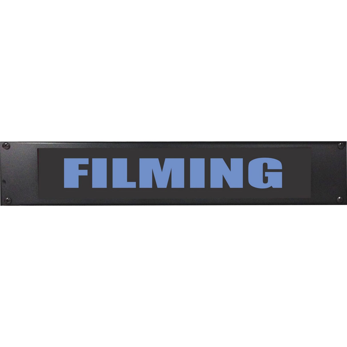 American Recorder ’FILMING’ 2U Rackmount LED Lighted Sign Blue