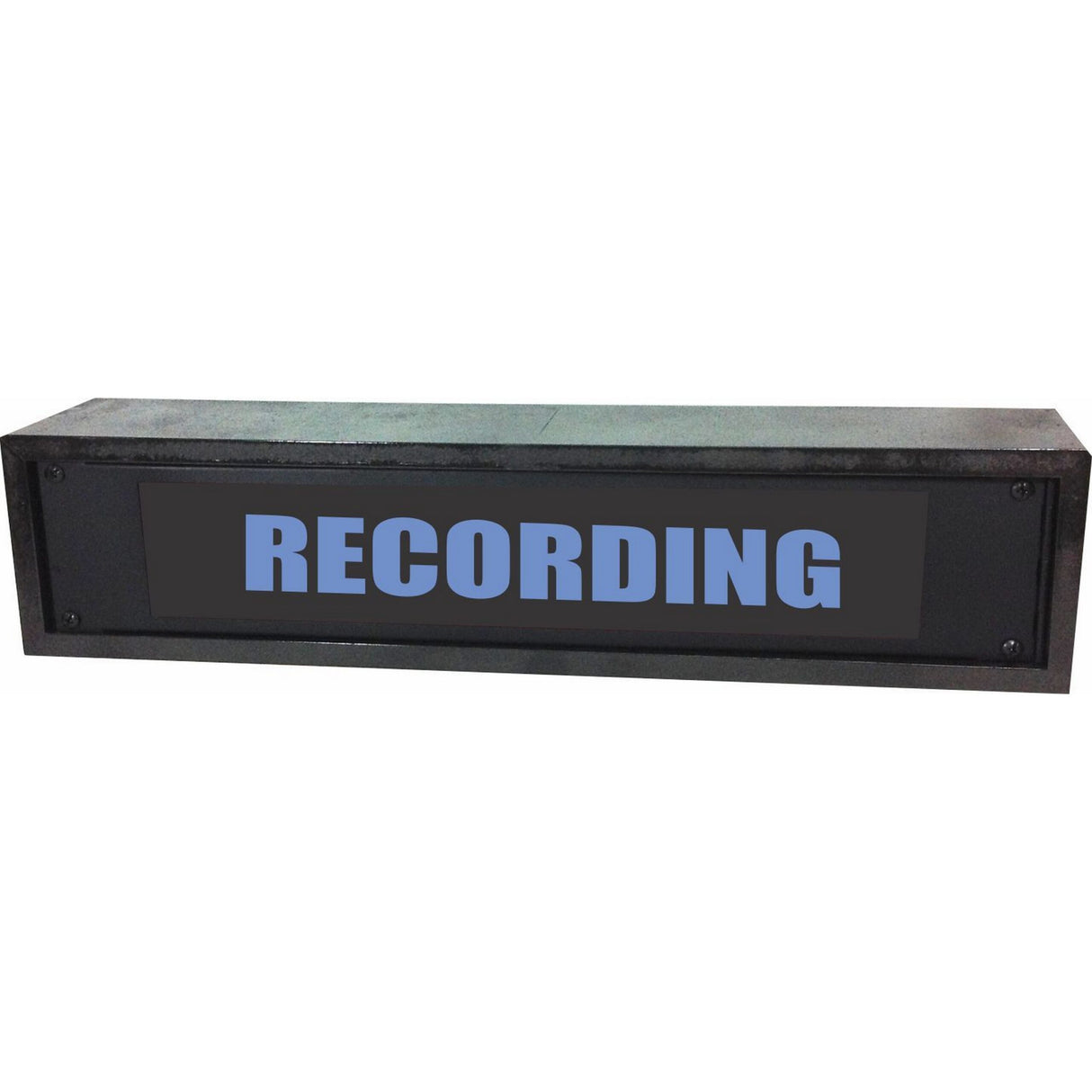 American Recorder ’RECORDING’ 2U Rackmount LED Lighted Sign with Enclosure Blue