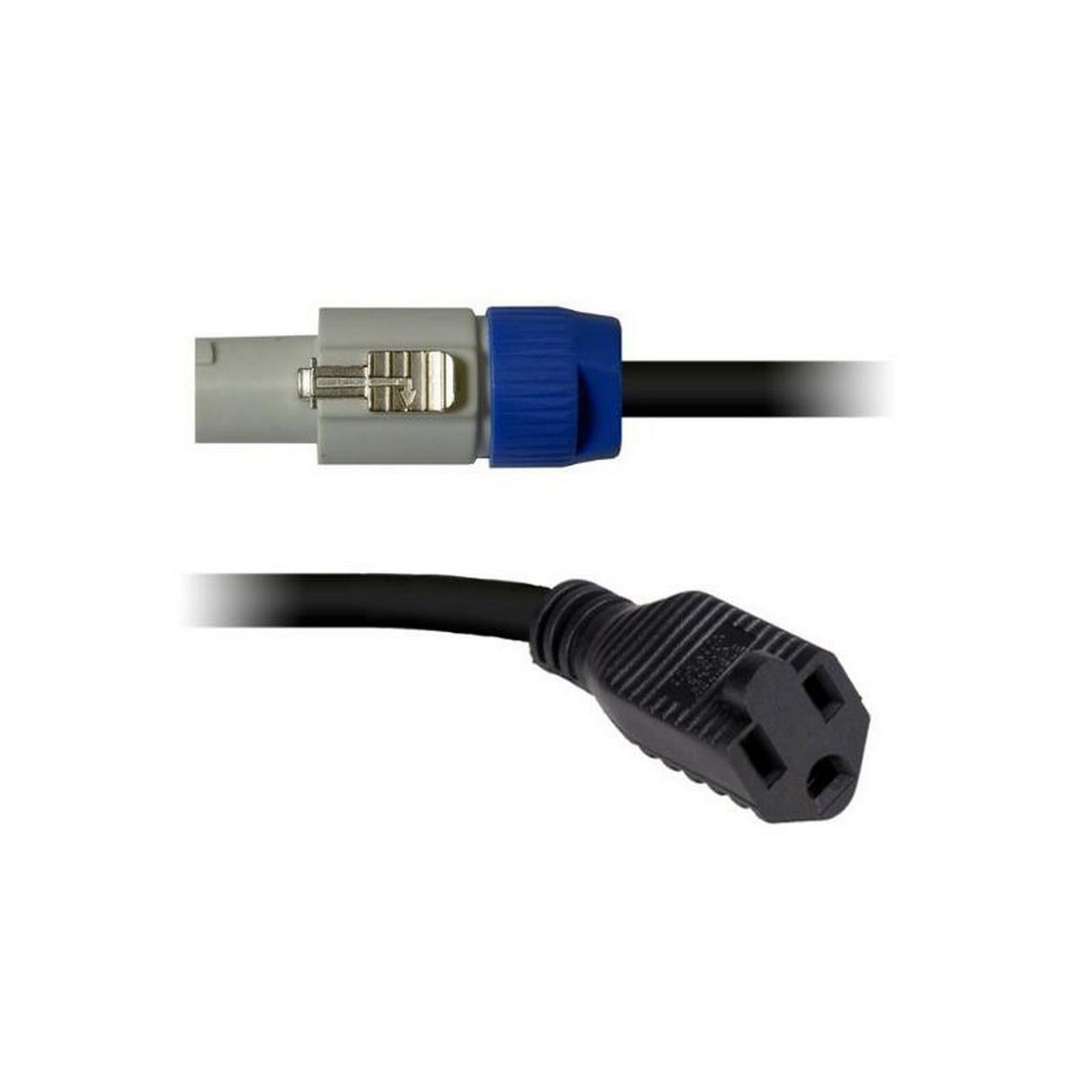 Blizzard Lighting PC-EDISON-OUT powerCON Compatible Male-White to Grounded Edison Female Cable 6 Inch