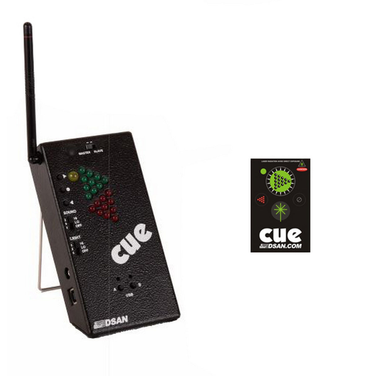 DSan PC-MINI-AS4 PerfectCue Mini System Compact USB-Powered Cue Light System with 4-Command Button Transmitter (PC-433-MINI)