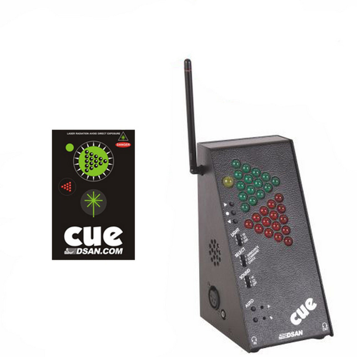 DSAN PC-SYS-AS3 PerfectCue System Cue Light and Sound Signaling System with 3-Command Button Transmitter (PC-433BP-SYS)