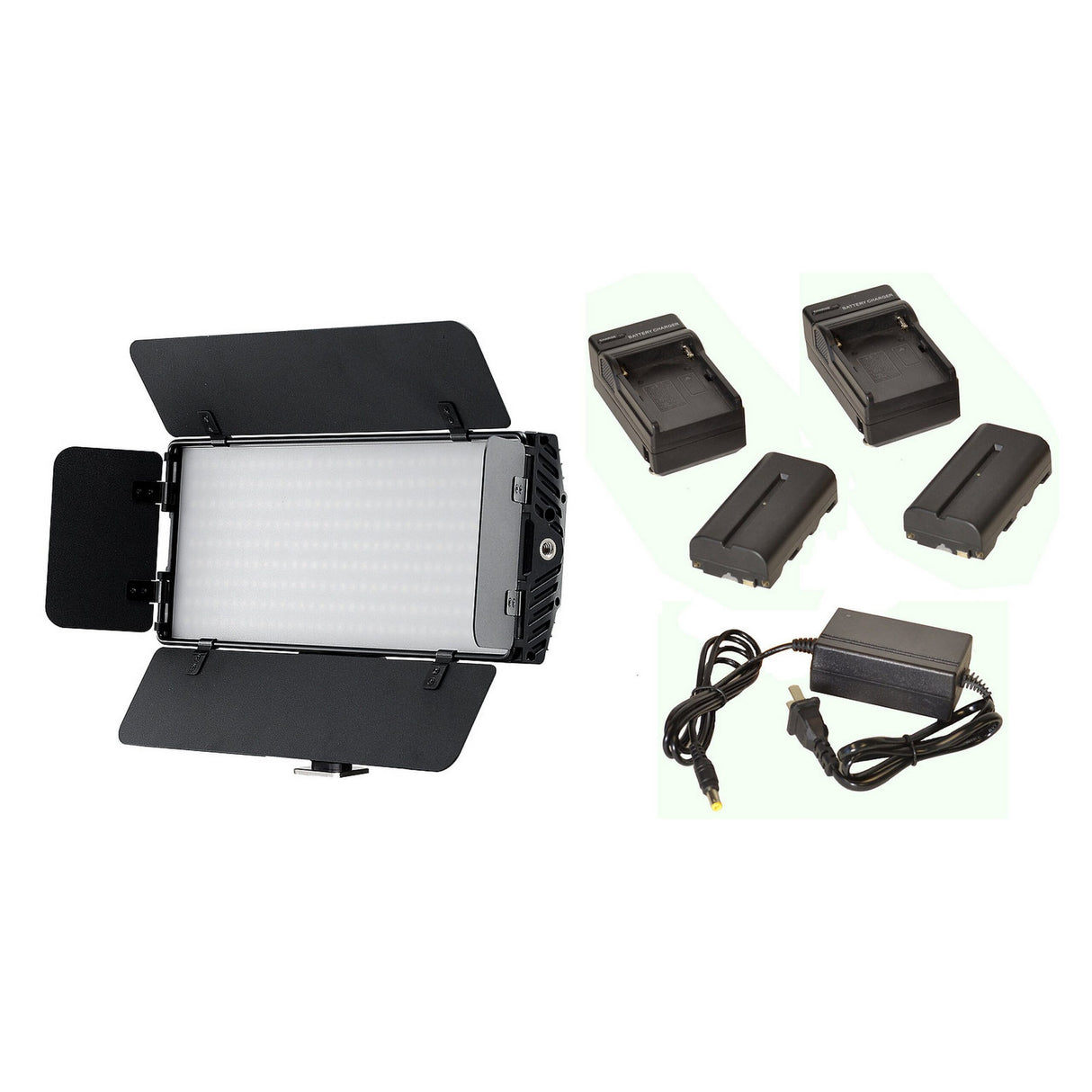 Bescor photonM1 LED Light Battery and AC Adapter Kit