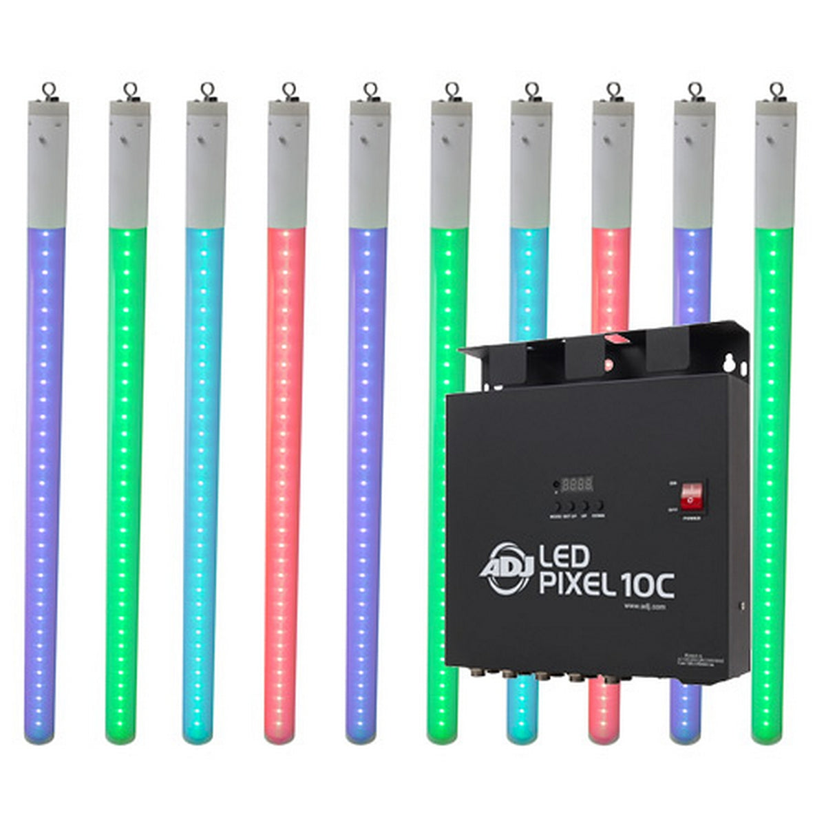 ADJ LED Pixel Tube Sys 10 | 10 x LED Pixel Tube 360 and 1 LED Pixel 10C