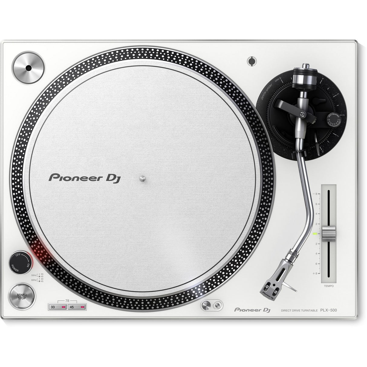 Pioneer PLX-500-W High Torque Direct Drive USB Turntable White