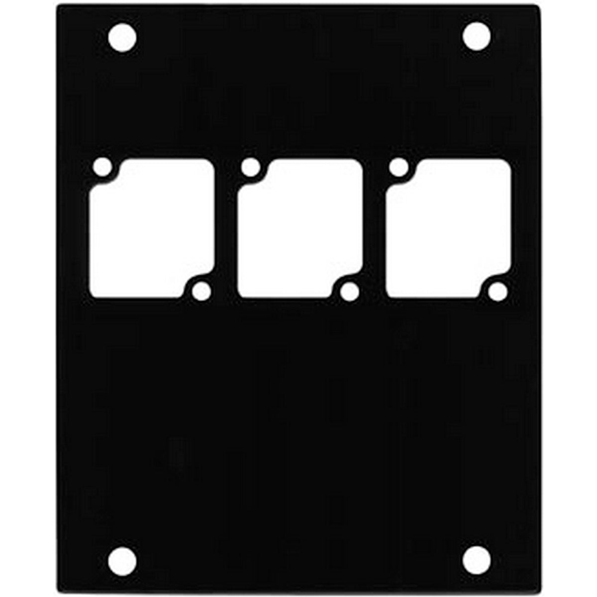 Ace Backstage Co. PNL-103 Aluminum Panel Machined 3 Connectrix Mount