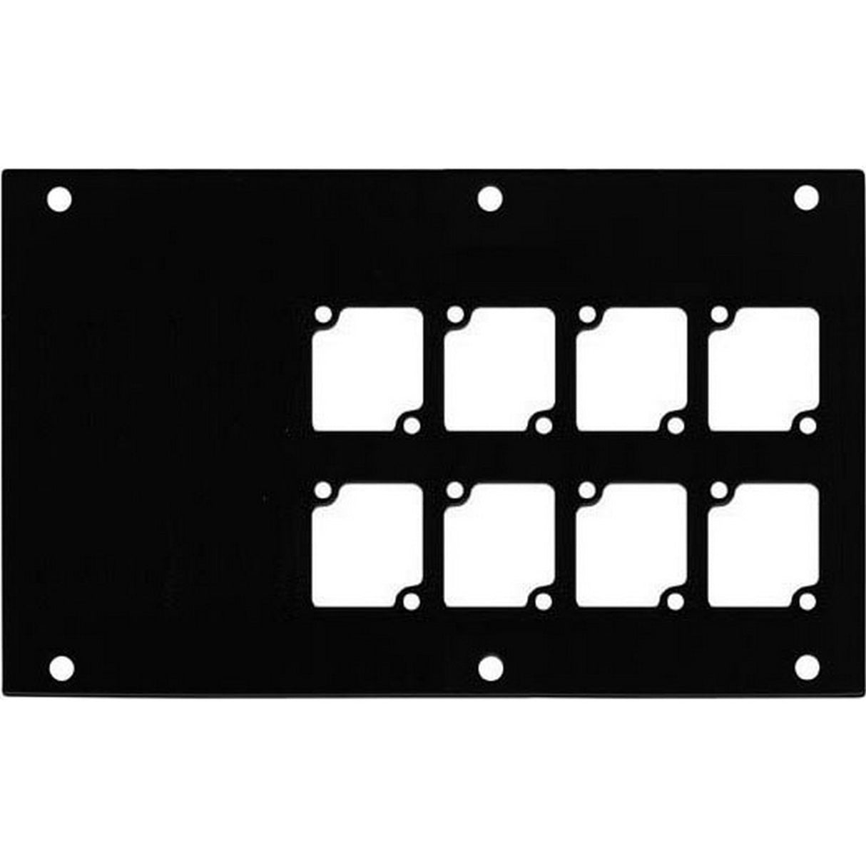 Ace Backstage Co. PNL-128 Panel Machined for 8 CONNECTRIX Mounts