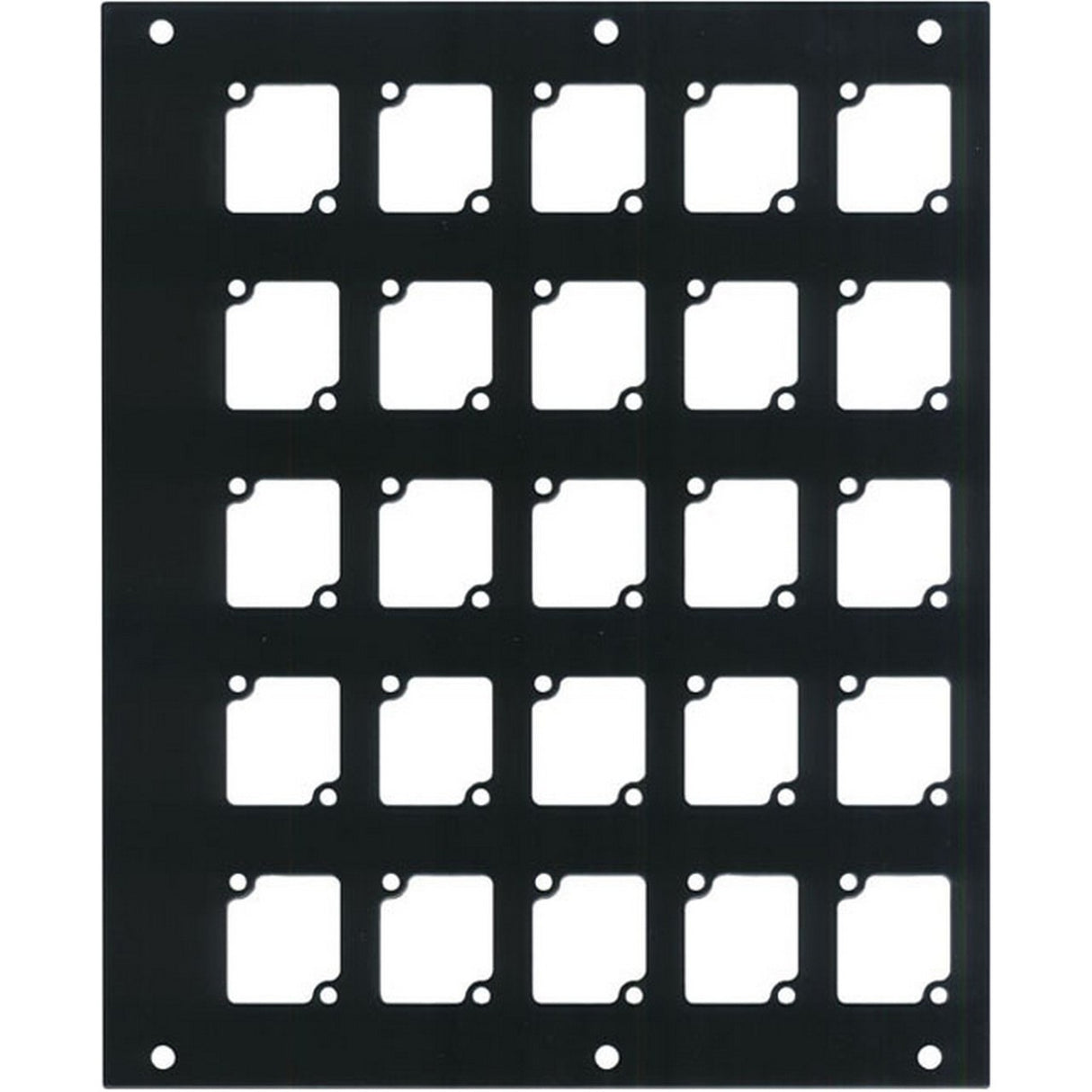 Ace Backstage Co. PNL-1425 Panel Machined for 25 CONNECTRIX Mounts