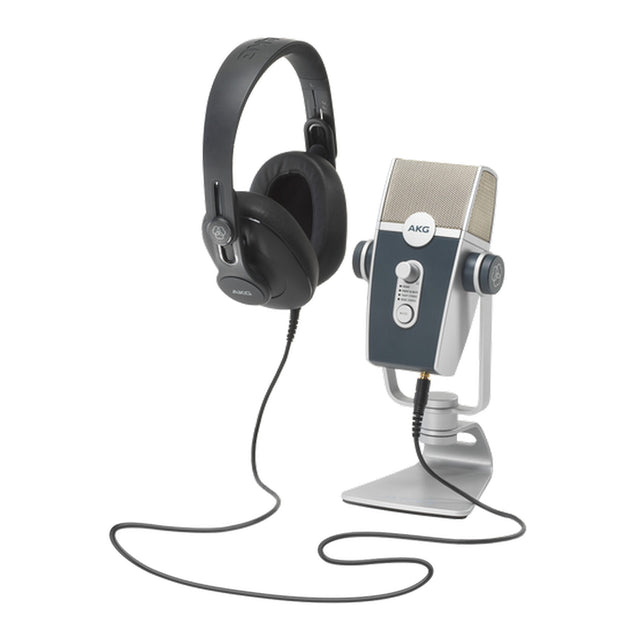 AKG Podcaster Essentials Audio Production Package with Lyra USB Microphone and K371 Headphone