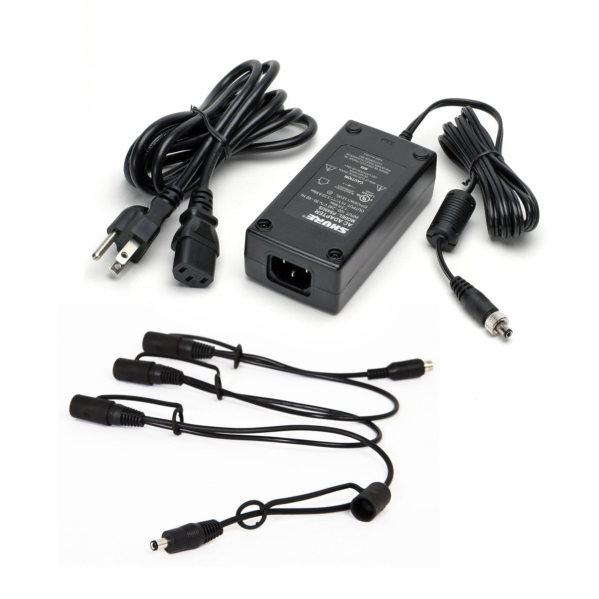 Shure PS124 | In Line Power Supply Four Connection Distribution Cable