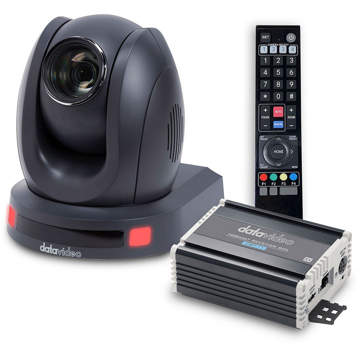 Datavideo PTC-140T-6 HDBaseT PTZ Camera with HBT-6 Receiver Black