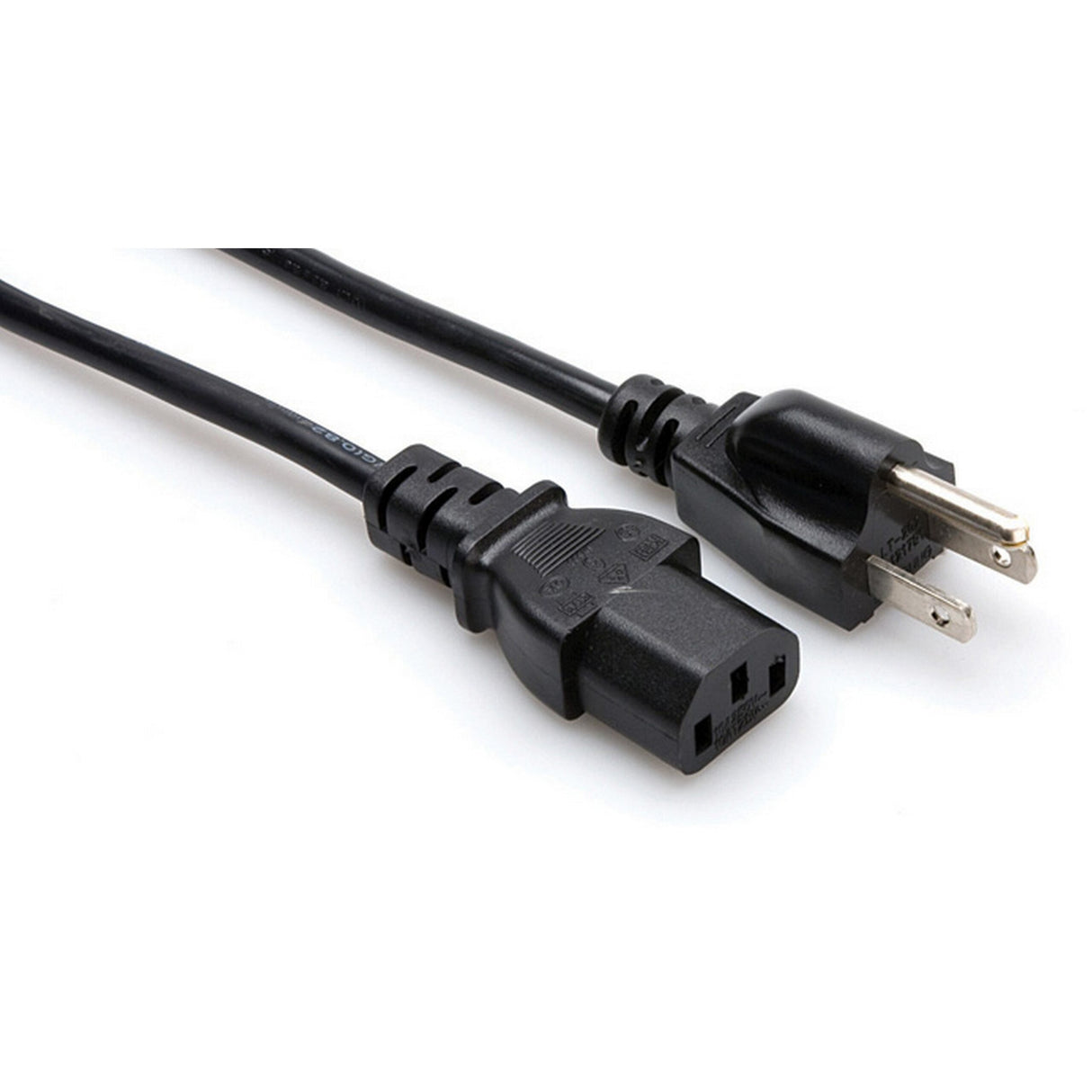 Hosa PWC-141 Power Cord IEC C13 NEMA 5-15P 1 Foot