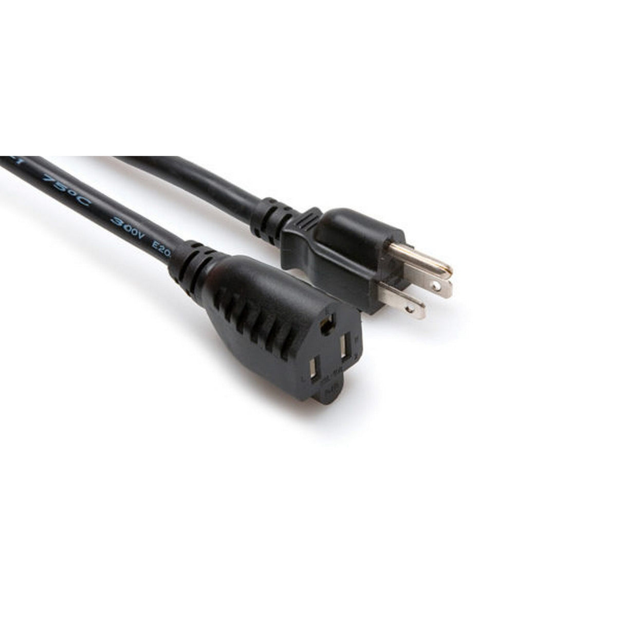 Hosa PWX-415 NEMA 5-15R to NEMA 5-15P Power Extension Cord 15-Feet