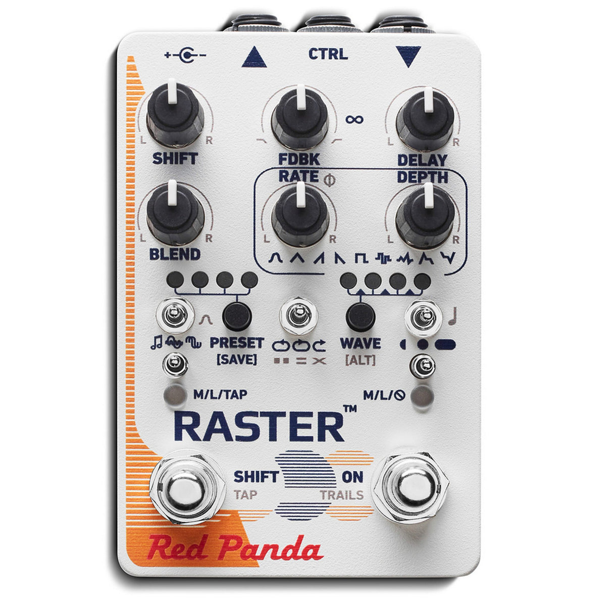 Red Panda Raster 2 Digital Delay Pedal