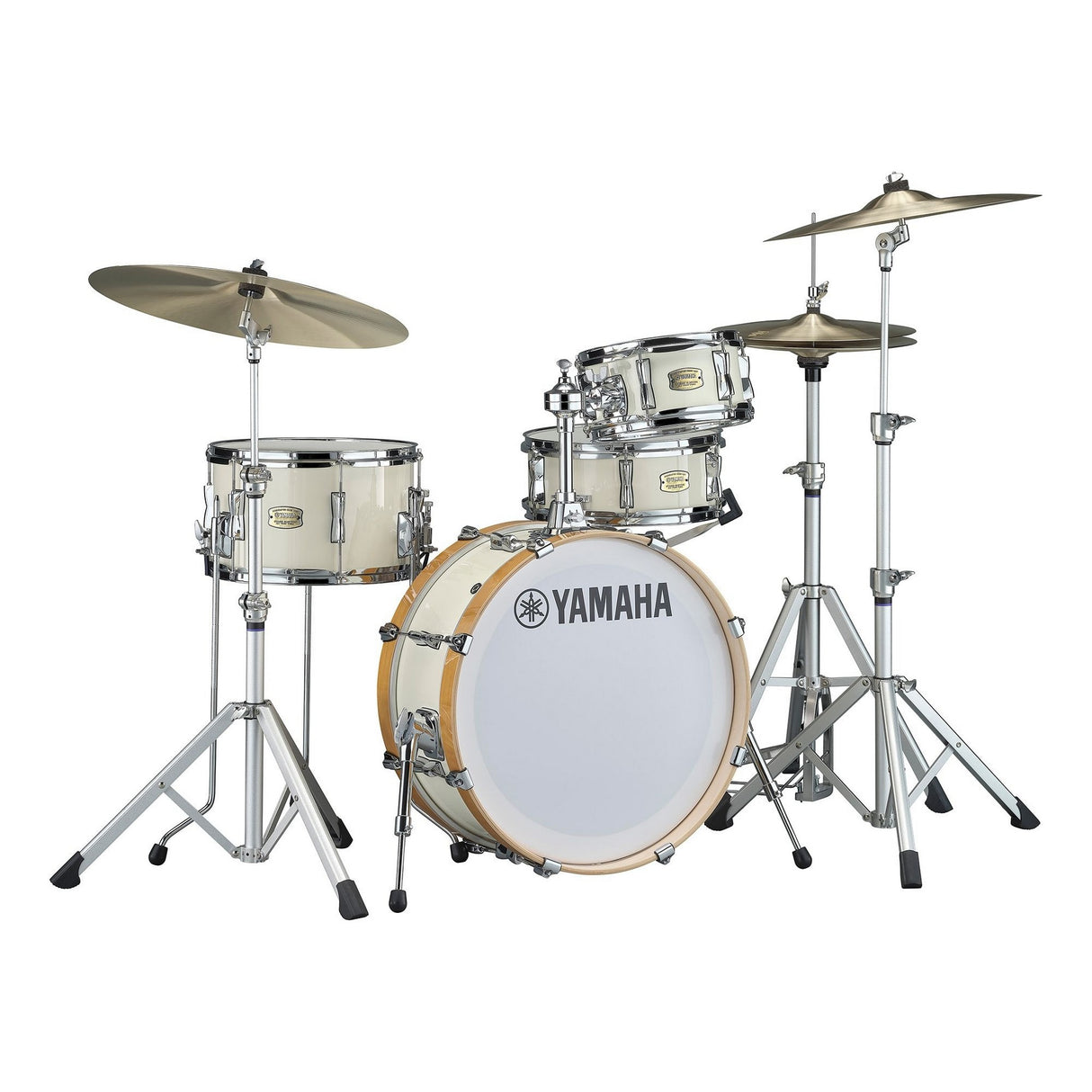 Yamaha Stage Custom Hip Drum Set, Classic White