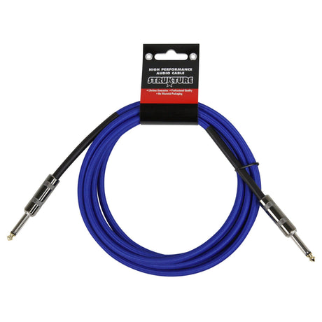 Strukture SC10BL 10-Foot Instrument Cable 6mm Woven Blue