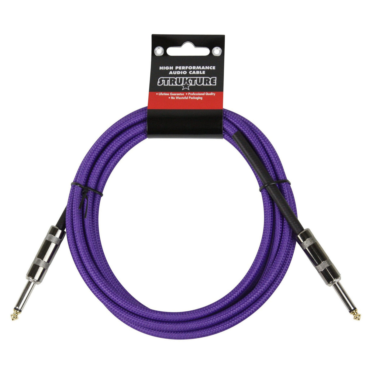 Strukture SC10PP 10-Foot Instrument Cable 6mm Woven Purple