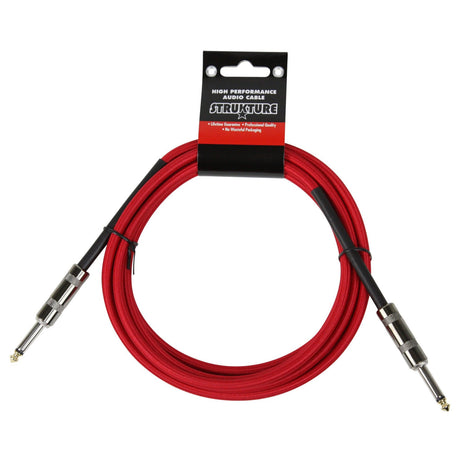 Strukture SC10RD 10-Foot Instrument Cable 6mm Woven Red