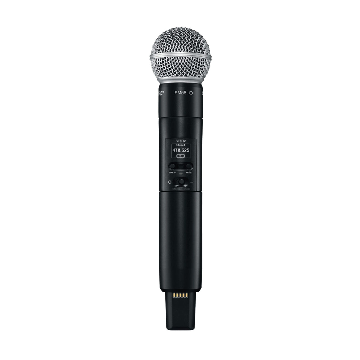 Shure SLXD2/SM58 Wireless Handheld Microphone Transmitter with SM58 Capsule, H55: 514-558 MHz