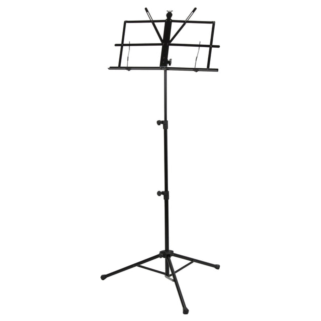 Strukture SMS1X Deluxe 3-Part Folding Music Stand with Bag Black