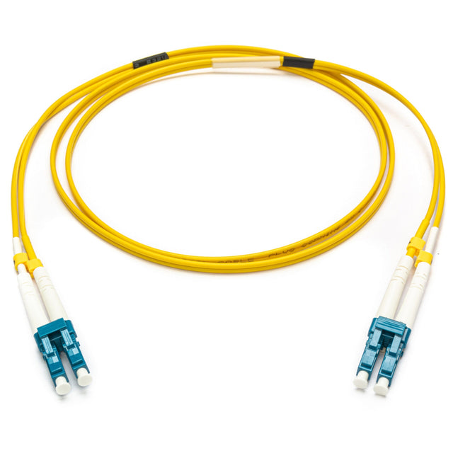 Camplex SMXD9-LC-LC-001 9u/125u Armored Fiber Optic Patch Cable Singlemode Duplex LC to LC Yellow 1-Meter