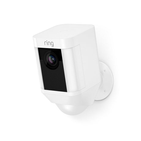 Ring Spotlight Cam Battery HD Rechargeable Two Way Security Camera White